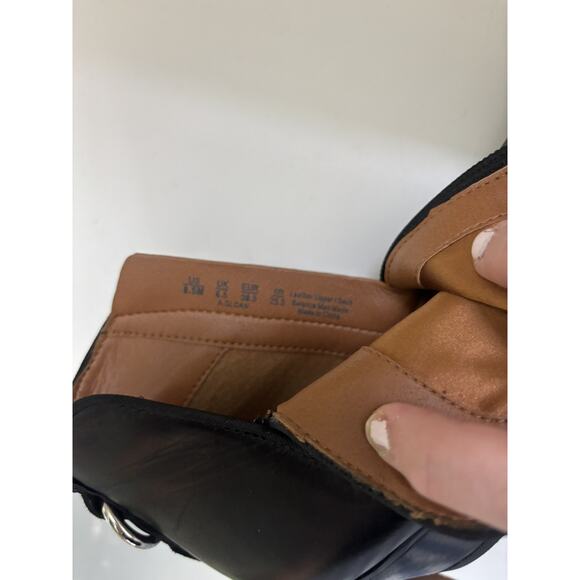 Sarto by Franco Sarto Black Leather Asti Ankle Boots Size 8.5 Pointed Toe - Picture 8 of 8